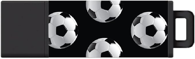 Centon DataStick Pro2 Prints USB 2.0 Flash Drive 16GB x 1, Soccer Balls (S1-U2T96-16G)