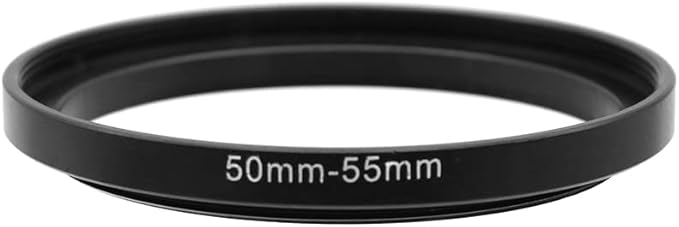 50-52/55/58mm Step Up & Step Down Rings Adapter for Camera Lens and Filters 50-52Filter Adapter Ring 50mm Lens to 52mm Filters (50-55mm)