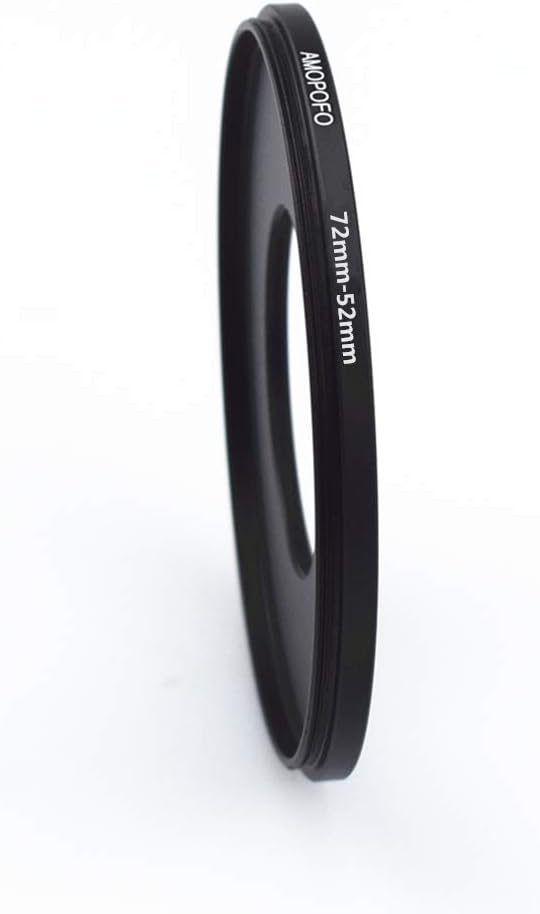 72mm to 52mm /72mm-52mm Step-Down Ring Filter Adapter for All Brands UV,ND,CPL,Metal Step-Down Ring Adapter