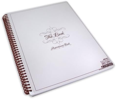 Notebook Planner, 5 Column Appointment Book – Large 10" x 13.5" Undated 2025 Planner, Daily & Hourly Planner in 15 Minute Increments – Spiral Notebook Organizer for Scheduling Appointments (5 Columns)