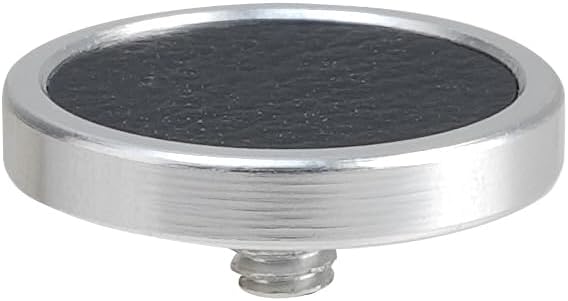 FocusFoto Camera Shutter Button PU Leather Soft Shutter Release Button Fits for Fuji X-M5 X-T50 X100VI X-T5 X-T4 X-T3 X-T30 II X-E3, for Nikon ZF DF, for Leica M10 M9 M8 M7（2-Pack, Silver & Red