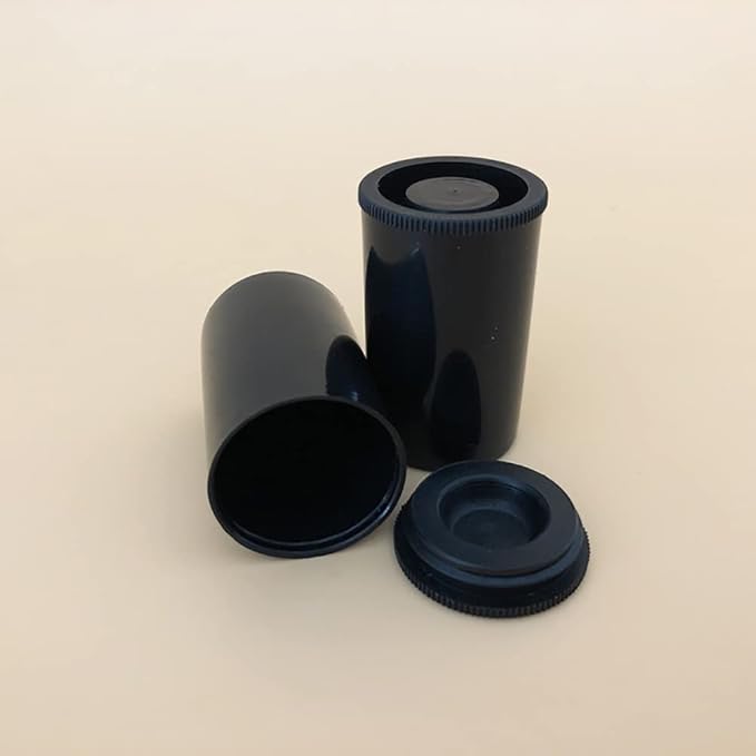 12 Pcs 33mm Plastic Film Canisters Empty Camera Reel Containers Coins Films Roll Tube Case Storage Containers with Caps