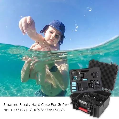 Smatree GA700-3 Waterproof Hard Case Compatible for GoPro Hero 13/12/11/10/9/8/7/6/5/4/3 Plus/3/GoPro 2018/AKASO Brave 7 LE/DJI OSMO Action Camera, 11.7 Liter(Camera and Accessories Not Included)