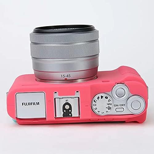 Professional Secure Silicone Camera Case Cover Housing Body Skin for Fujifilm Fuji X-A7 XA7 XA 7 Mirrorless Digital Camera (Red)