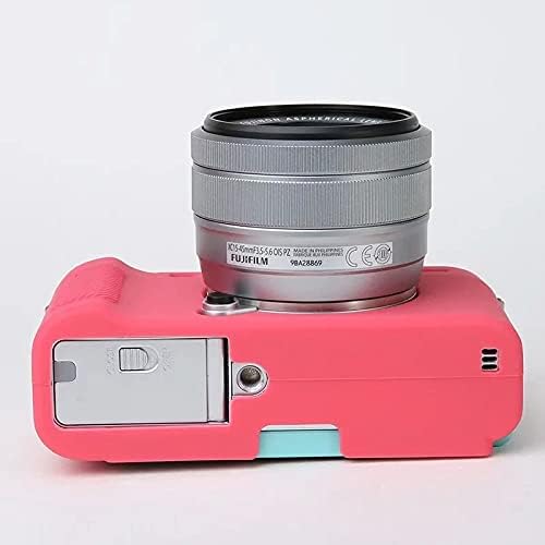 Professional Secure Silicone Camera Case Cover Housing Body Skin for Fujifilm Fuji X-A7 XA7 XA 7 Mirrorless Digital Camera (Red)