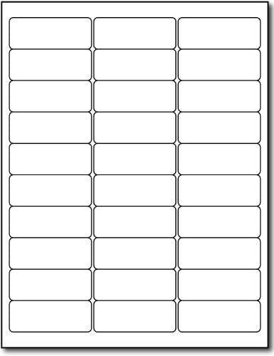 300 Count Standard Address Labels (1" x 2 5/8") - Blank White Matte Finish with Permanent Adhesive - Printable Stickers for Inkjet/Laser Printers (10 Sheets / 300 Labels)