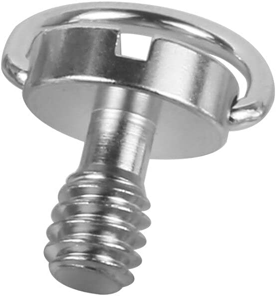 BGNing DSLR 1/4-20 Strap Screw D-Ring Adapter Camera Screw Mount 1/4" inch Quick Release Plate D Type Handle Screw Photography
