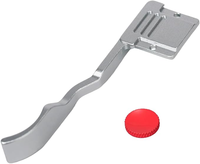 A7CII A7CR Metal Thumb Up Grip for Sony A7C II A7C R A7C2 Digital Camera Hot Shoe Thumb Hand Grip with Camera Shutter Button Accessories (Silvery)