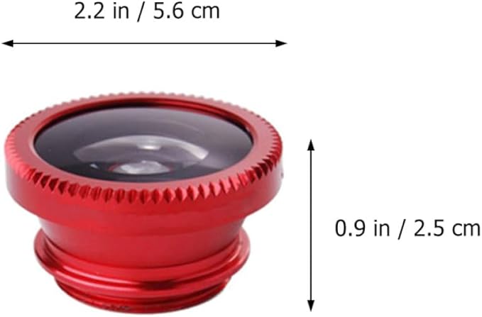 3 in 1 Smartphone Camera Lens Kit with Wide Angle Macro and Fisheye Lenses Clip-on Phone Lens Set for Mobile Photography Compatible with Most Cell Phones with Black Clip 2 Sets