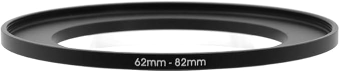 62-37/40.5/43/46/49/52/55/58/60/62/67/72/77/82/86/95/105mm Step Up & Step Down Rings Adapter for Camera Lens and Filters 62-82 Filter Adapter Ring 62mm Lens to 82mm Filters (62-82mm)