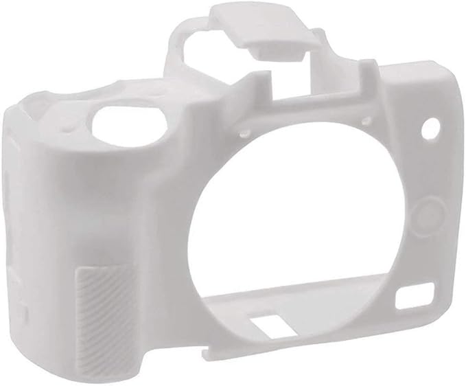 Yisau Case for Canon EOS M50/M50 Mark II, Soft Silicone Skin Housing Protective Cover Compatible With Canon Kiss M Camera Body (White)
