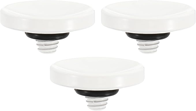 PATIKIL Camera Shutter Button, 3 Pack Soft Shutter Release Button Pure Copper Camera Button Concave Suitable for Nikon for Fujifilm for Leica DSLR/SLR Camera, White