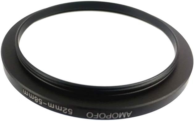 Universal 52-58mm /52mm to 58mm Step Up Ring Filter Adapter for UV,ND,CPL,Metal Step Up Ring Adapter