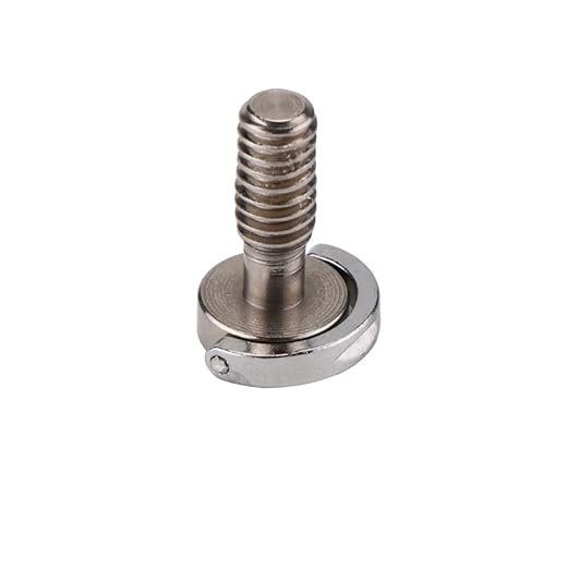 Mikikit Robust Screw 1/4 Stainless Steel D-Ring Screw for Camera Mount Adapter and Quick Release Plate