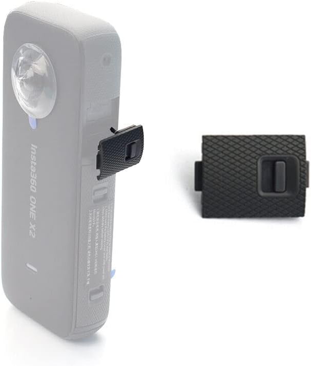 XBERSTAR Replacement Battery Cover Side Door USB-C Port for Insta360 One X2 Camera Parts (USB charging port side cover)