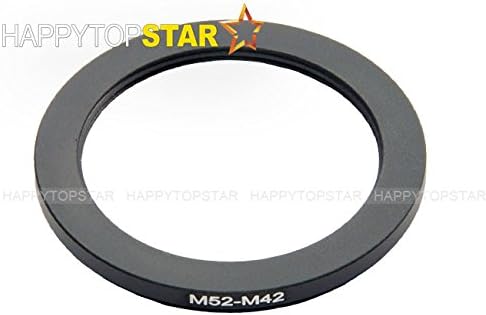 Metal M52 to M42 Male to Female 52mm to 42mm M52-M42 Step-Down Coupling Ring Adapter for Lens Filter