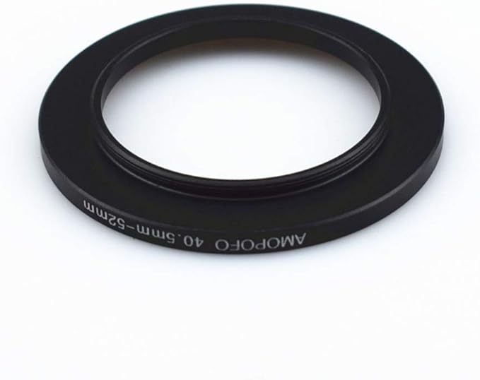 40.5mm to 52mm Camera Filter Ring/Adapter for 52mm UV Filter, Aluminum, Black