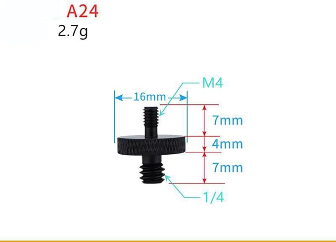 Camera Microphone Quick Release Flash Tripod Adapter Mount Kit Hot Shoe 1/4 to 3/8 M5 M6 M8 Male Female Convertion Thread Screws Series Set for Go pro Insta360 (15 Pcs MS)