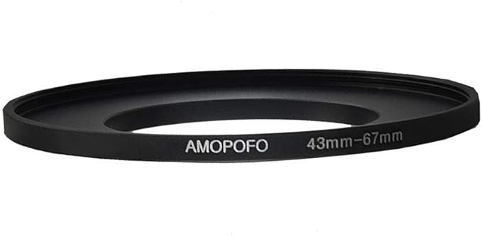 43mm Lens to 67mm Camera Filter Ring Compatible with for All Brands 43mm Lens and 67mm UV,ND,CPL Camera Filter Accessories