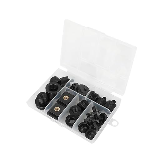 CAMVATE 19PCS Camera Screws Mount Set 1/4,3/8,5/8 Converter Screws Adapter for Tripod/Monopod/Microphone/Flash Light/Quick Release Plate