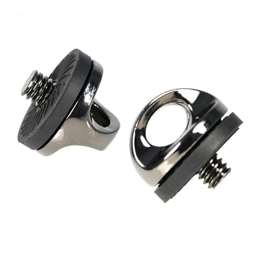 2pcs Digital Camera Shoulder Strap Screw 1/4 D-Ring Screws Standard 1/4''-20 Metal Tripod Mounting Screw for Quick Release Plate 896C