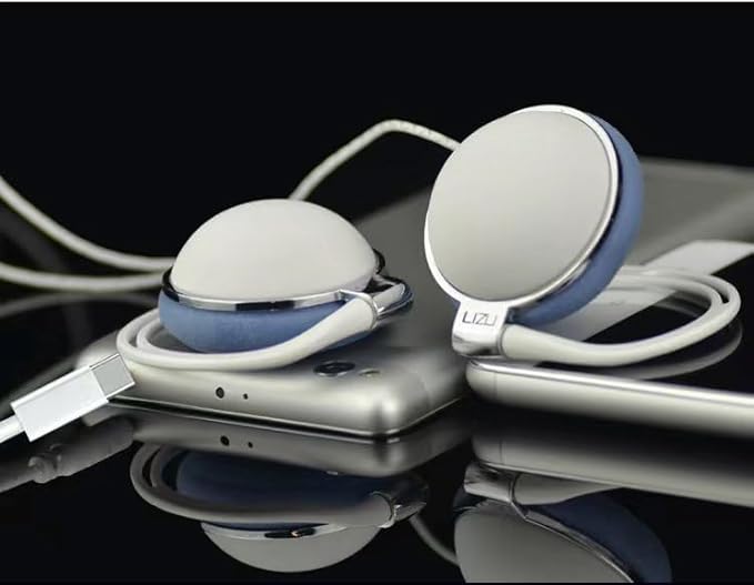C-YOUNG USB C Headphones Over-Ear Buds Hooks Microphone for Sports Running & Volume Control, Fit Small Ears Type C Wired Earbuds, Compatible with iPad and Android Smartphones