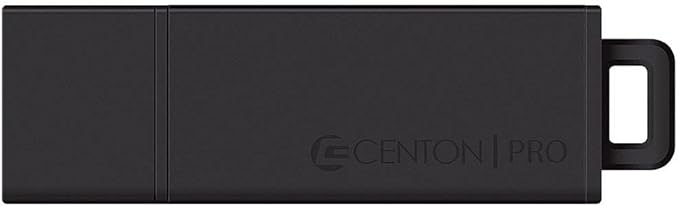 Centon DataStick Pro2 USB 2.0 Flash Drive 4GB x 1, Black (S1-U2T2-4G)