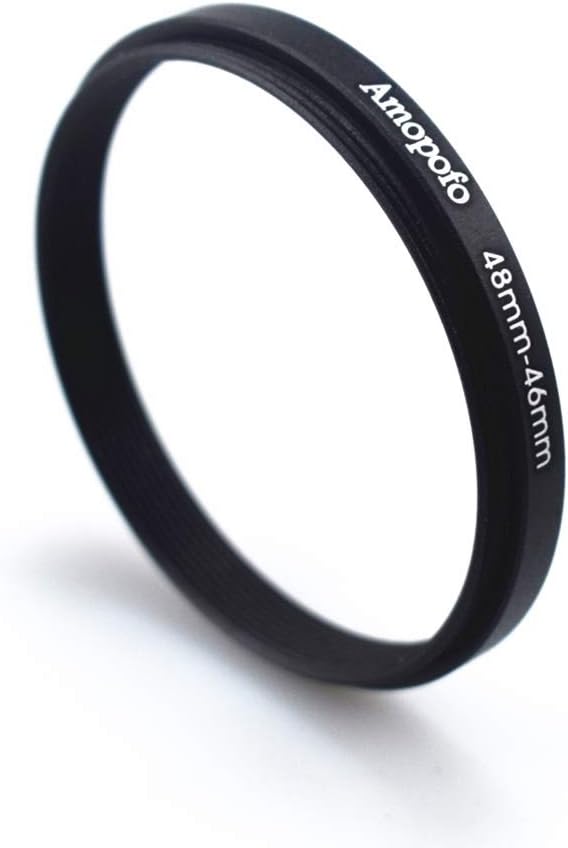 48mm to 46mm Camera Filters Ring Compatible All 48mm Camera Lenses to 46mm UV CPL Filter Accessory,48-46mm Camera Step-Down Ring