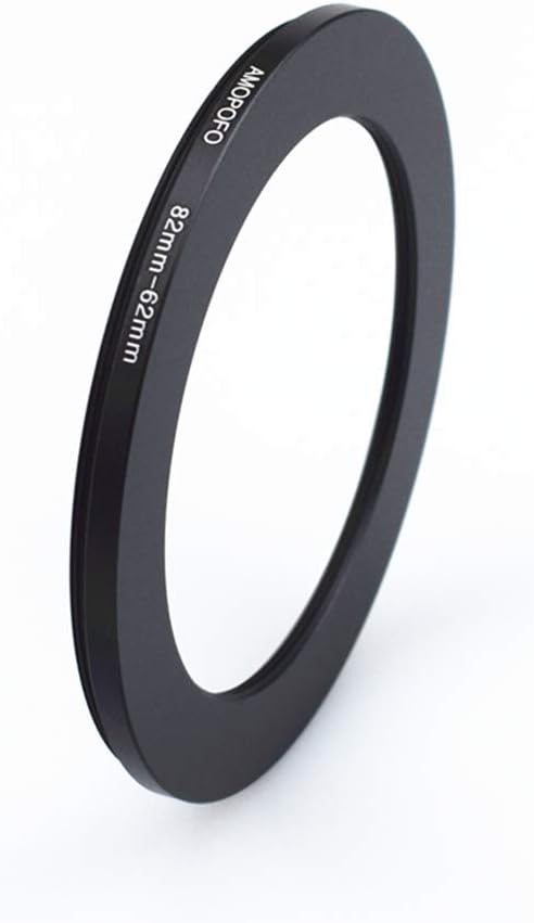 82 to 62mm Metal Ring/82mm to 62mm Step Down Rings Filter Adapter for UV,ND,CPL,Metal Step Down Rings,Compatible with All 82mm Camera Lenses & 62mm Accessories