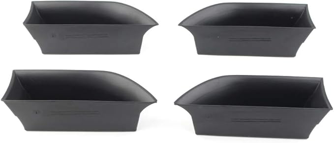 Cnthan7 4PCS Front& Rear Row Door Side Grab Handle Phone Key Holder Armrest Organizer Tray Accessaries For Jaguar XJ XJL 2010-2016