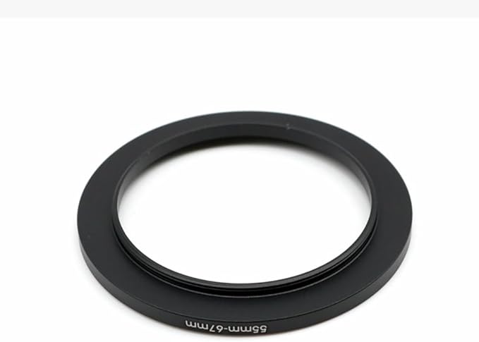 55-46/49/52/58/62/67/72/77mm Step Up & Step Down Filter Ring Adapter for Camera ND/UV/CPL (55-67mm)