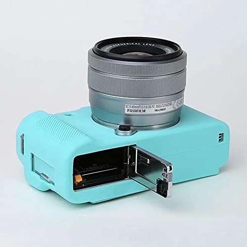 Professional Secure Silicone Camera Case Cover Housing Body Skin for Fujifilm Fuji X-A7 XA7 XA 7 Mirrorless Digital Camera (Light Blue)