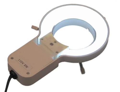 OMAX 8W Fluorescent Ring Light with Extra Ring Light Bulb for Stereo Microscope
