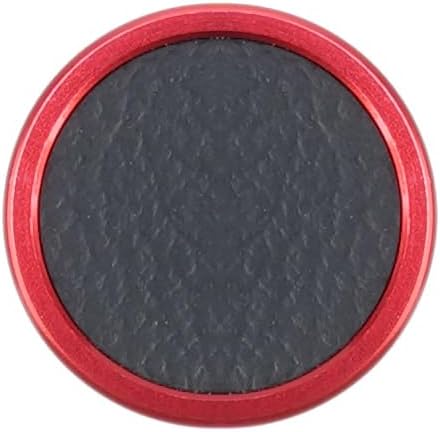 FocusFoto 2-Pack Camera Shutter Button PU Leather Soft Shutter Release Button Fits for Fuji X-M5 X-T50 X100VI X-T5 X-T4 X-T3 X-T30 II X-E3, for Nikon ZF DF, for Leica M10 M9 M8 M7 (Red with Black)