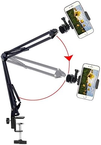 Phone Video Stand,Overhead Camera Mount Compatible with iPhone Samsung Live Streaming,Baking,Craft,Videos,Online Lessons