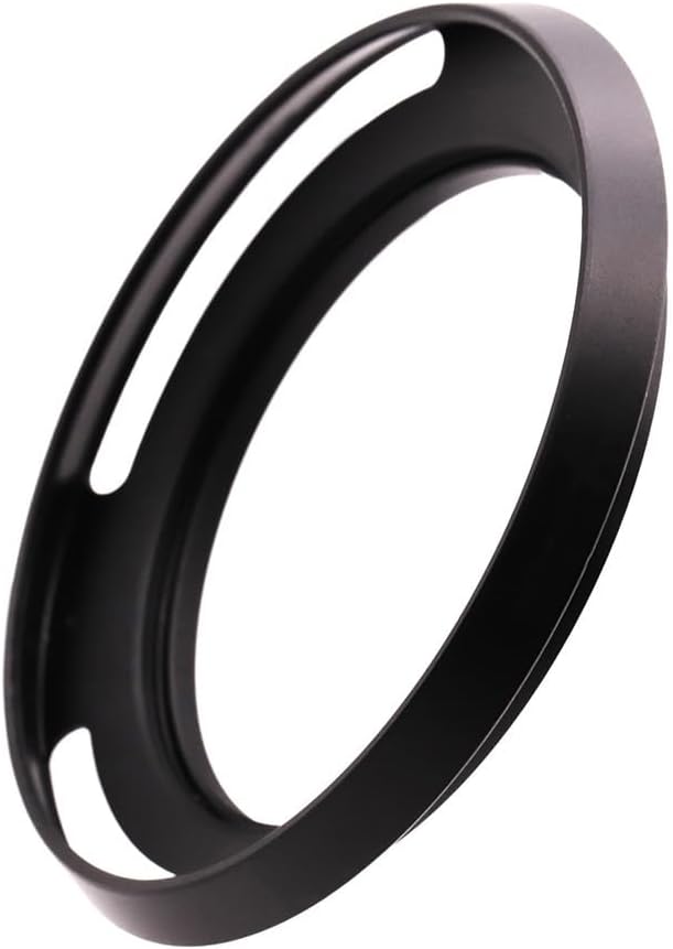 62mm Hollow Lens Hood 62mm Screw in Curved Vented Lens Hood 62mm Metal Lens Hood for 62mm Lens Hood Wide(Black)