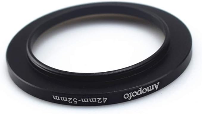 42mm to 52mm Camera Filters Ring Compatible All 42mm Camera Lenses or 52mm UV CPL Filter Accessory,42-52mm Camera Step-Up Ring