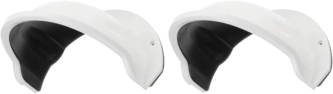 SDS DS-1250ZJ Universal Sun Rain Shade Camera Cover Shield for Outdoor Camera (2 Pack, White)