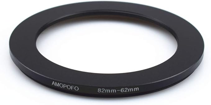 82 to 62mm Metal Ring/82mm to 62mm Step Down Rings Filter Adapter for UV,ND,CPL,Metal Step Down Rings,Compatible with All 82mm Camera Lenses & 62mm Accessories