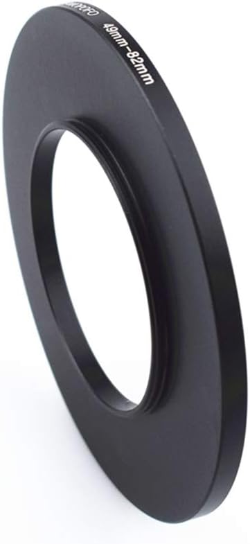 49mm to 82mm Metal Step Up Ring Adapter for Canon,for Nikon,for Sony,for Fuji,M4/3 Camera Lenses to UV,ND,CPL Camera Filters