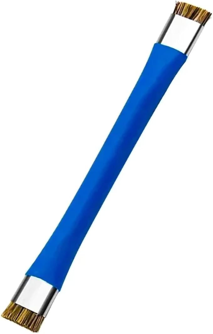 DIYPHONE 2Pcs Double Head ESD Safe Brush, Anti-Static Phone Motherboard PCB Cleaning Brush for Mobile Phone PC Repair Electronic Components Circuit Board IC Clean Remove Glue Tools,Blue