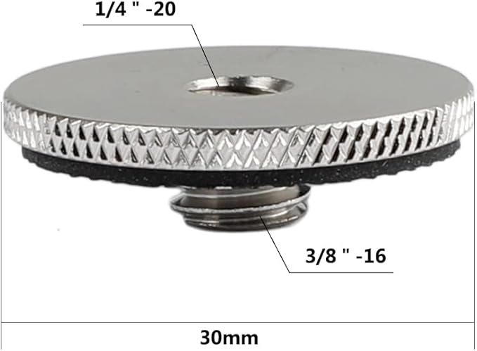 CAMVATE 1/4" Female to 3/8" Male Convert Adapter for Camera Tripod and QR Plate - 0895
