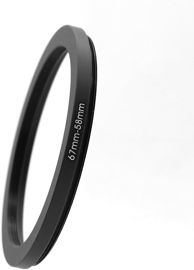 67-46/49/52/55/58/62/67/72/77/82/86/95/105mm Step Up & Step Down Rings Adapter for Camera Lens and Filters 67-58 Filter Adapter Ring 67mm Lens to 58mm Filters