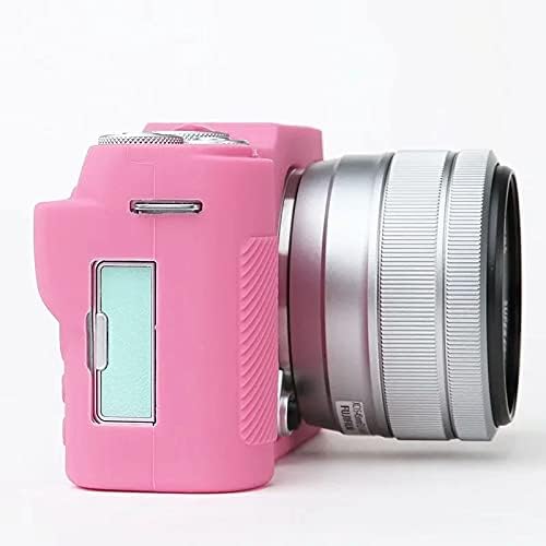 Professional Secure Silicone Camera Case Cover Housing Body Skin for Fujifilm Fuji X-A7 XA7 XA 7 Mirrorless Digital Camera (Pink)