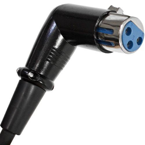 Seismic Audio SARAX6 6 Foot Right Angle XLR Male to XLR Female Patch Cable