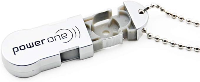 Hearing Aid Battery Case Small - Plastic Button Cell Holder Storage Caddy with Key Chain (for P675)