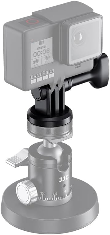 Action Camera Tripod Adaptor with 1/4"-20 Hole for Osmo Action 5 Pro 4 3 Tripod Mount Adapter Selfie Stick Monopod for GoPro Hero 13 12 11 10, Ace Pro 2 and Other Action Cameras Travel Vlogging