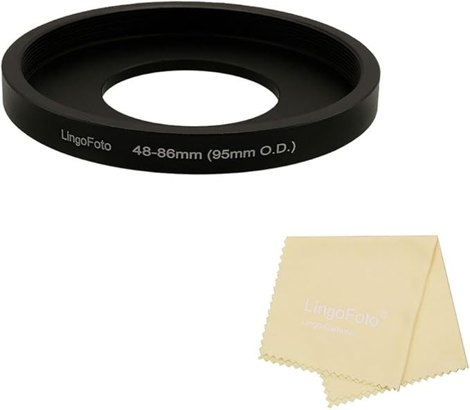 Lens Matte Box Adapter 48-86mm Step up Ring for 48mm Camera Lens to 95mm OD Matte Box Lens Mount (48-86/95mm)