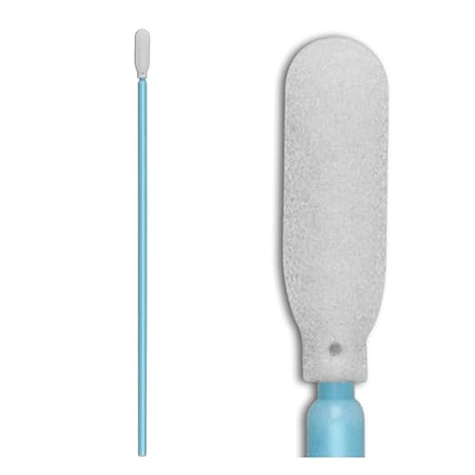 100pcs 6.4'' Firearm Cleaning Swabs Kit, Long Handle Cleanroom Foam Tip Cleaning Swabs for Gun，Camera, Optical Lens, Electronics and Detailing CK-FS740