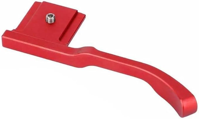 Thumbs UP Grip for Fuji GFX 50R for fujifilm Camera Custom Mount Hot Shoe Grip Black Red(Black)
